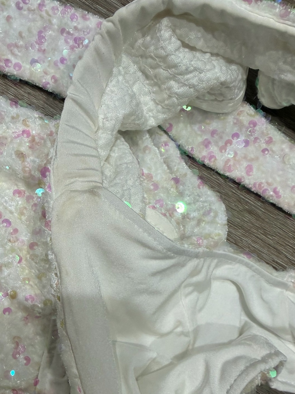 Show Me Your MuMu Zoey White Sequin Mini Dress Small - Picture 9 of 10